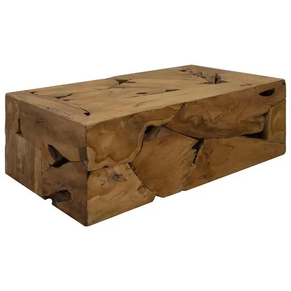 vidaXL Soffbord 90x50x30 cm äkta teak brun Snabb frakt