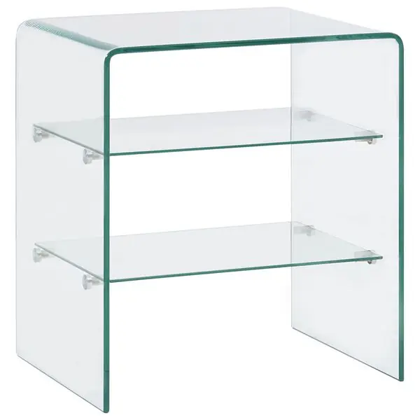 vidaXL Soffbord 50x40x56 cm härdat glas Reapris
