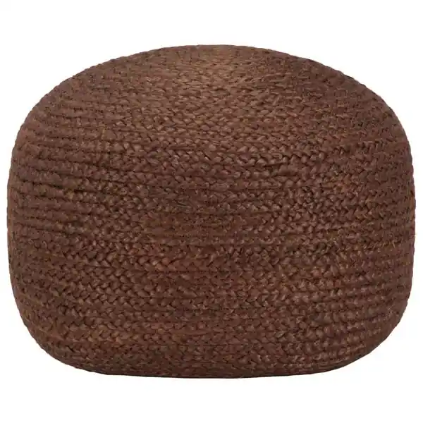 vidaXL Handgjord sittpuff brun 40x45 cm jute Lågt pris