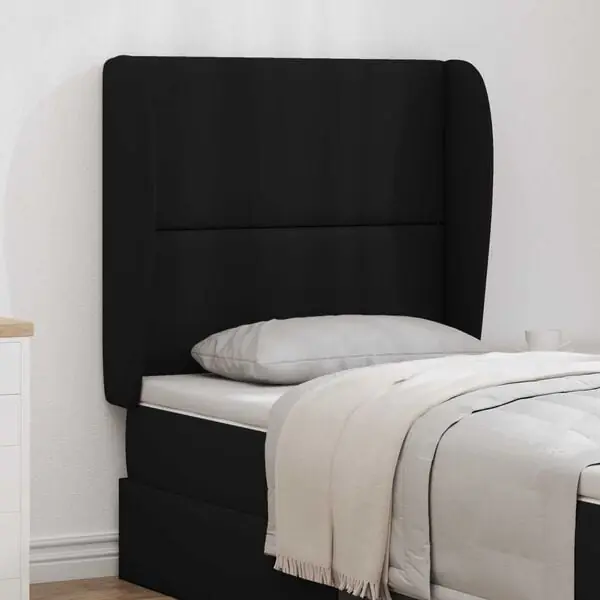 Populärt val vidaXL Sänggavel Öra Svart 80 x 23 x 6 cm PVC