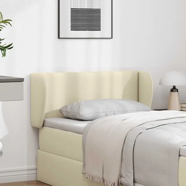 vidaXL Sänggavel Öra Kräm 40 x 23 x 6 cm PVC Expressleverans