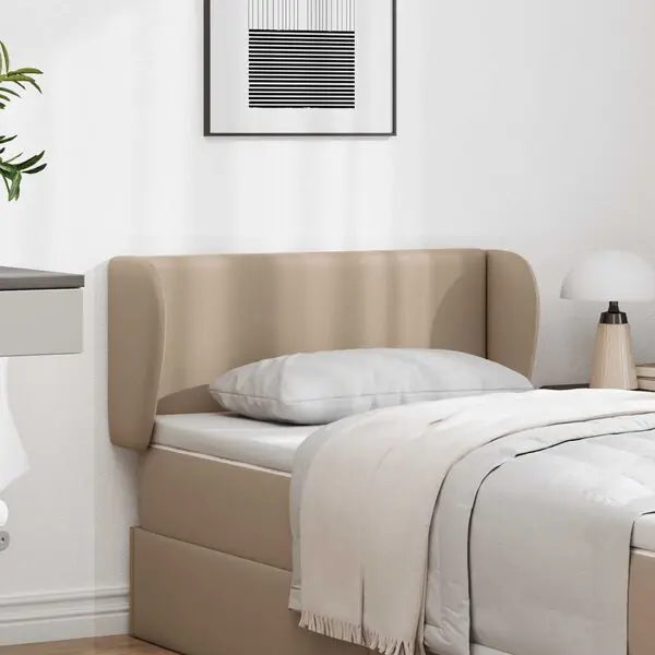 Snabb frakt vidaXL Sänggavel Öra Tan 40 x 23 x 6 cm PVC