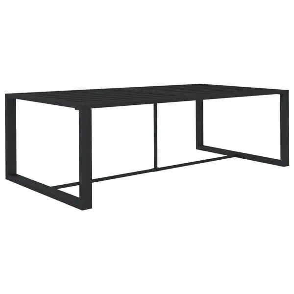 vidaXL Matbord för trädgården antracit 120x60x66 cm aluminium Sista chansen