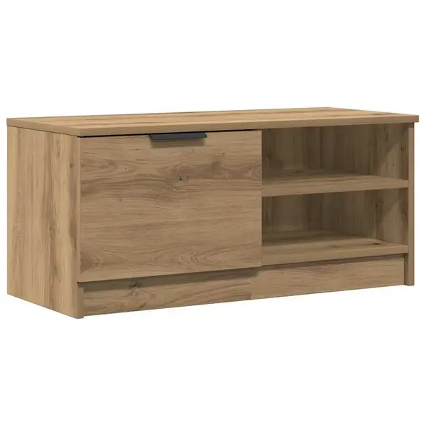 vidaXL Tv-bänk artisan ek 80x35x36,5 cm konstruerat trä Bästa pris